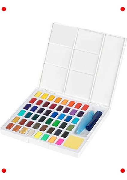 Taşınabilir 48 Renkli Tablet Suluboya Seti fiyatları
