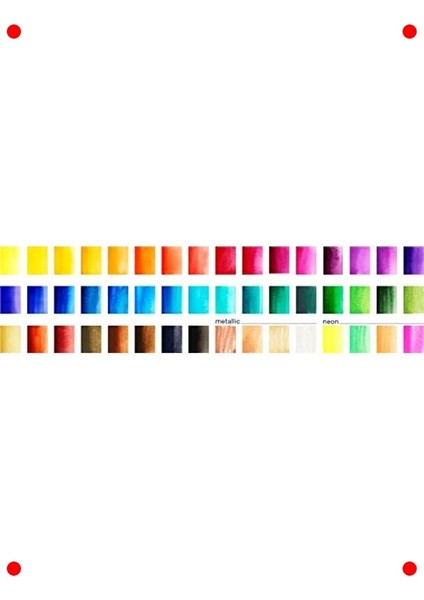 Taşınabilir 48 Renkli Tablet Suluboya Seti modelleri