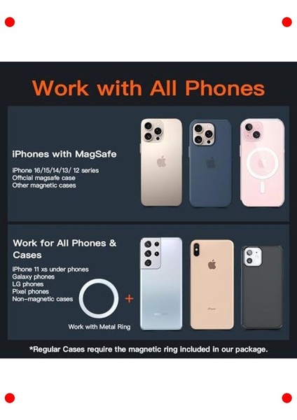 Manyetik 360° Ayarlanabilir Araç Telefon Tutucu fırsatları