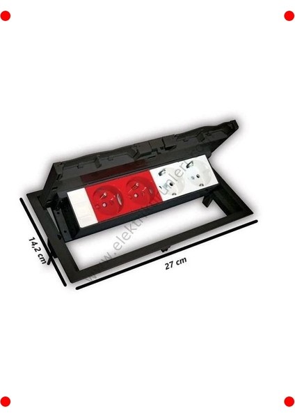 Masa Üstü Gömme Priz Kutusu (Şebeke, Ups, Data) modelleri