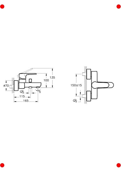 Krom Yuvarlak Banyo Musluğu fiyatları