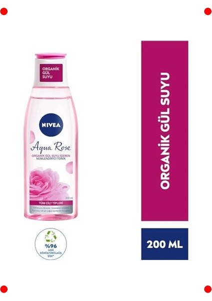 Organik Gül Suyu Içeren Nemlendirici Tonik 200 ml fiyatları