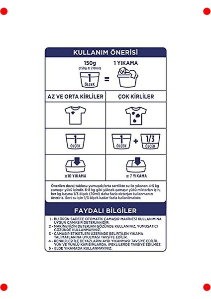 Beyazlar Için Toz Çamaşır Deterjanı 1.5 kg fırsatları