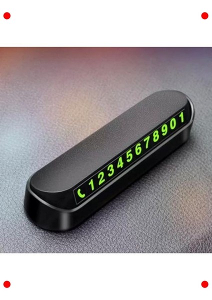 Fosforlu Gizlenebilir Araç Park Numaratörü (Mıknatıslı)