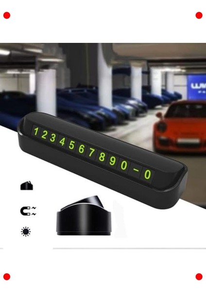 Fosforlu Gizlenebilir Araç Park Numaratörü (Mıknatıslı) fırsatları