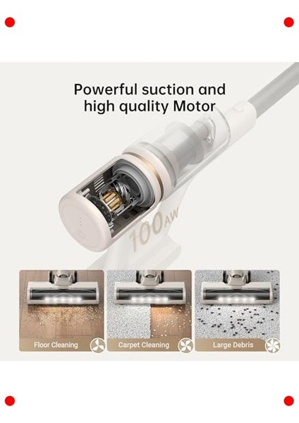 Kablosuz Şarjlı Süpürge Güçlü Emiş LED Işık fiyatları