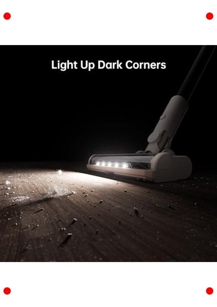 Kablosuz Şarjlı Süpürge Güçlü Emiş LED Işık modelleri