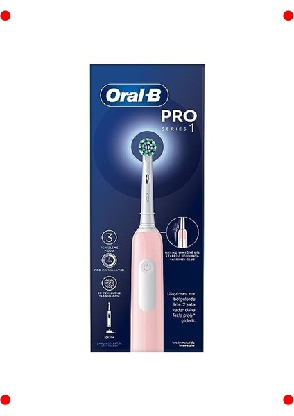 Şarjlı Elektrikli Diş Fırçası - Pembe