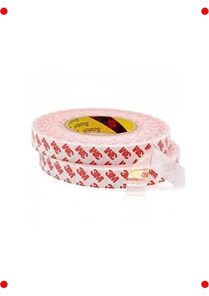 Şeffaf Ince Çift Taraflı Bant | 15MM x 5 Metre