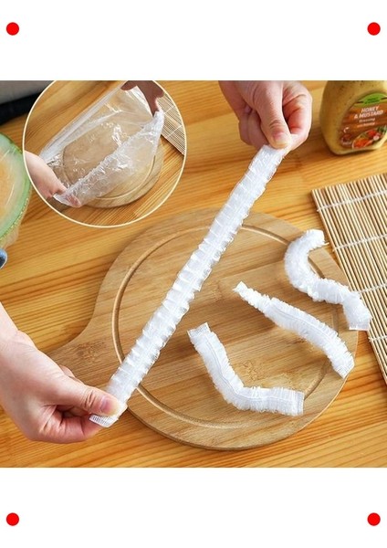 100 Adet Lastikli Yiyecek Saklama Örtüsü 22 cm fiyatları