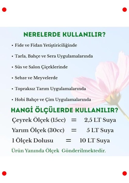 Organik Sıvı Bitki Gübresi 1 Litre fırsatları