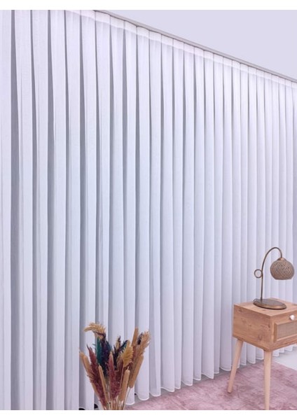 Lux Visco Koleksiyon Modern Bambu Sedefli Salon, Oturma Odası, Mutfak Tül Perde 1x3 Sık Pile fiyatları