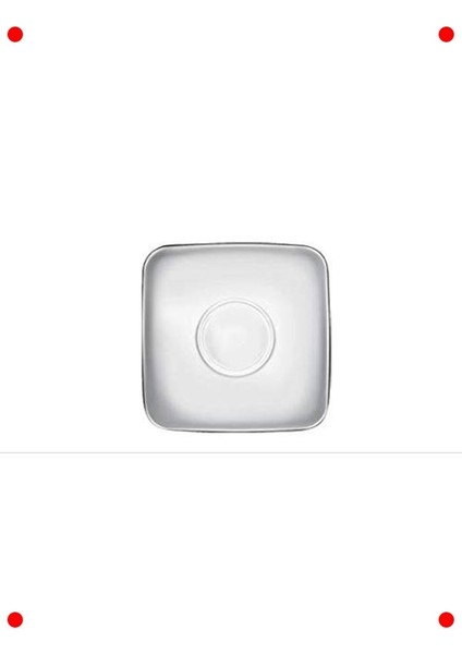 Kare Çay Tabağı Seti - 6 Adet, Hediyelik Kutu fiyatları