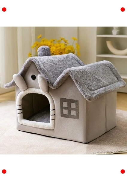 Gri Küçük Boy Yumuşak Kedi Evi & Yatağı fiyatları