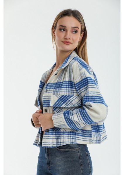 Ekose Cep Detaylı Crop Oduncu Kısa Gömlek fiyatları