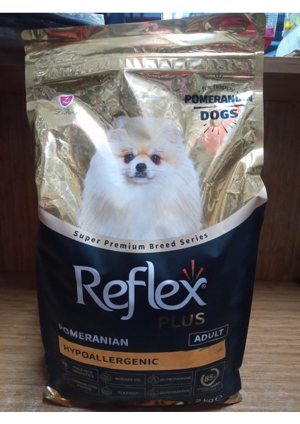 Hypoallergenıc Pomeranian Yetişkin Köpek Mama 2 Kg+5 Adet Ağız Diş Temizleyici Köpek Ödül Çubuk