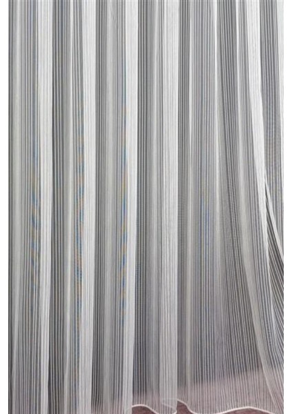 Montiago Modern Zincir Çizgili, Eteği Kurşunlu Salon, Oturma Odası, Mutfak, Ofis Yüksek Kaliteli Tül Perde 1x2,5 Normal Orta Pile modelleri