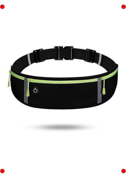 Koşu Kemer Çantası: Suya Dayanıklı, Çok Bölmeli & Reflektörlü