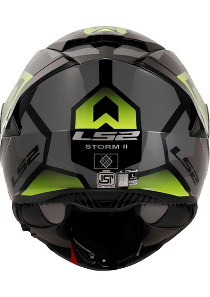 Storm 2 Kronos Sarı-Gri Fullface Motosiklet Kaskı modelleri