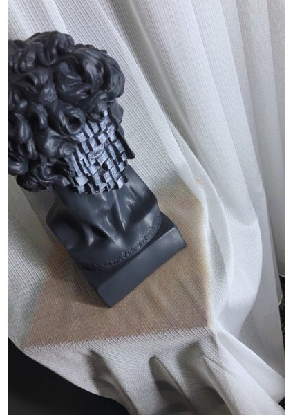 Larissa Modern Sedefli Çelik, Eteği Kurşunlu Salon, Oturma Odası, Mutfak, Ofis Tül Perde 1x2,5 Normal Orta Pile indirimleri