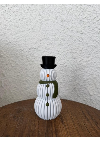 Kardan Adam Biblo (Tealight ile Kullanılabilir)