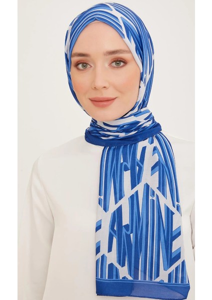 Trend Lacivert Karma Desen 10005 - 08