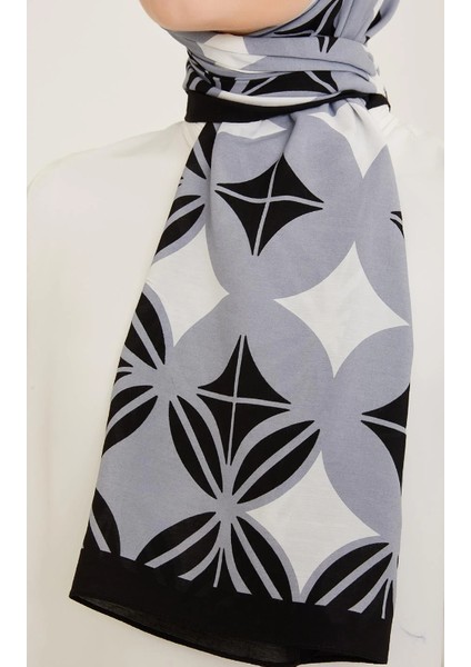 Trend Defne Şal 6347 - 2 - 01 Gri Beyaz fiyatları