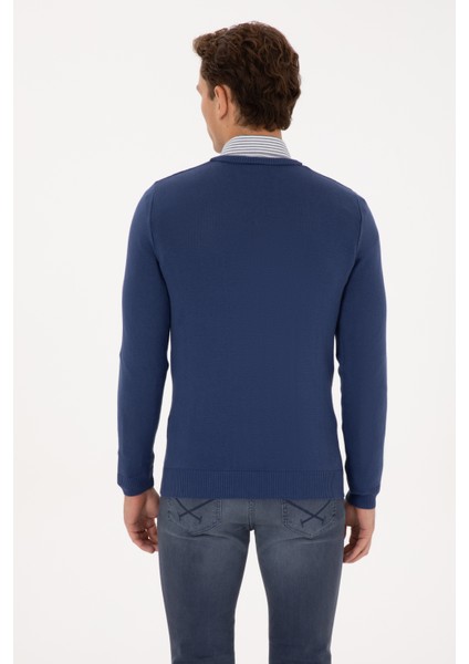 Erkek Indigo Kazak /triko 50313668-VR028 indirimleri