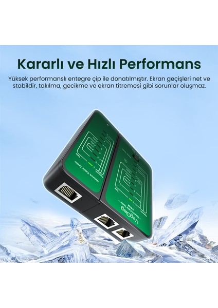 RJ45 RJ11 Uyumlu Cat6 Cat7 Cat8 Poe Destekli Network Ethernet Test Cihazı