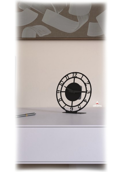 Metal Masaüstü Saat | Modern Dekoratif Tasarım | Sessiz Mekanizma fiyatları