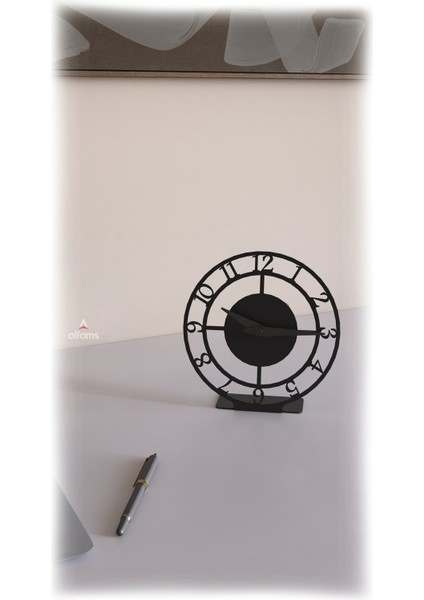 Metal Masaüstü Saat | Modern Dekoratif Tasarım | Sessiz Mekanizma modelleri