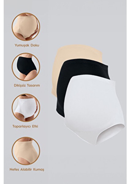 Seamless Hamile Külot Yumuşak ve Esnek Tasarım 3'lü Paket Konforlu Kullanım indirimleri