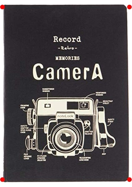 B5 Tekstil Kapaklı Çizgili Defter - Beyaz