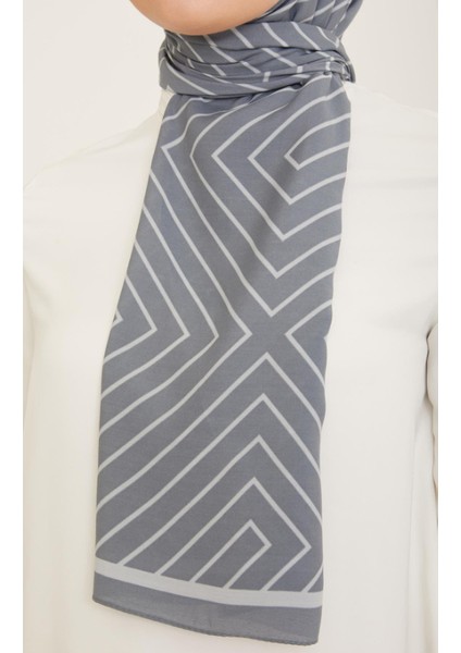 Trend Defne Şal 5761 - 06 Gri - Beyaz fiyatları