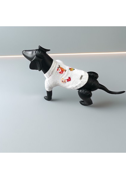 Kedi ve Köpek Için Beyaz Santa Bell Yeni Yıl / Noel Kazağı modelleri