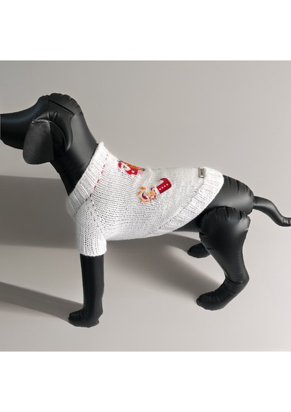 Kedi ve Köpek Için Beyaz Santa Bell Yeni Yıl / Noel Kazağı fırsatları