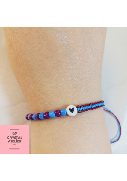 Trabzonspor Kalpli Boncuk Makrome Taraftar Bileklik – Unisex Bordo Mavi El Yapımı Ayarlanabilir Bileklik - Trabzonspor Bileklik - Makrome Bileklik - Bordo Mavi Taraftar Bileklik fiyatları