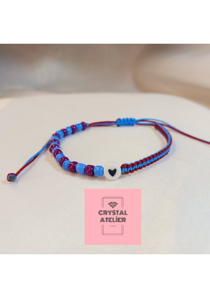 Trabzonspor Kalpli Boncuk Makrome Taraftar Bileklik – Unisex Bordo Mavi El Yapımı Ayarlanabilir Bileklik - Trabzonspor Bileklik - Makrome Bileklik - Bordo Mavi Taraftar Bileklik indirimleri