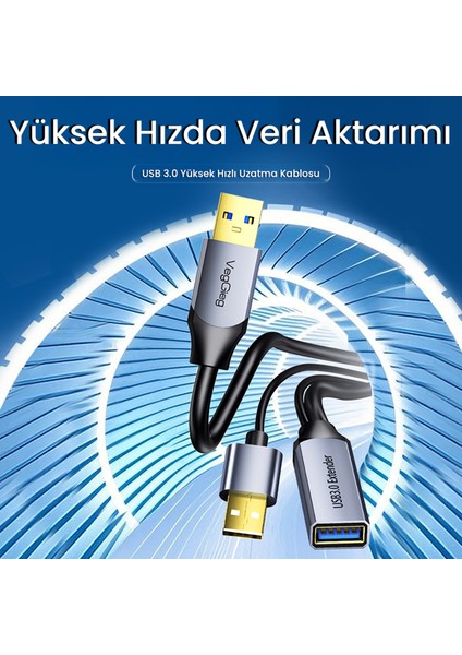 USB 3.0 Uzatma Kablosu Sinyal Güçlendirici Extender Destekli USB-A Uzatıcı Kablo 20 Metre fiyatları