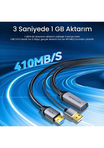 USB 3.0 Uzatma Kablosu Sinyal Güçlendirici Extender Destekli USB-A Uzatıcı Kablo 20 Metre modelleri