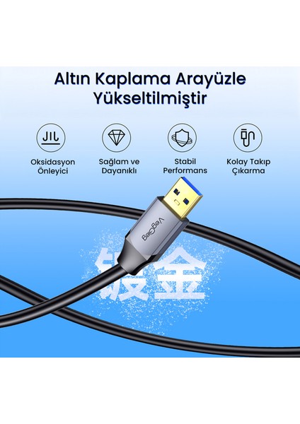 USB 3.0 Uzatma Kablosu Sinyal Güçlendirici Extender Destekli USB-A Uzatıcı Kablo 20 Metre fırsatları