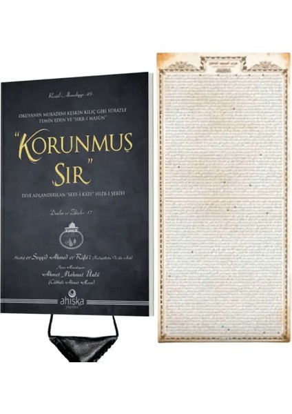 Korunmuş Sır Seti (Kitap-Levha-Korunmuş Sır Muskası)