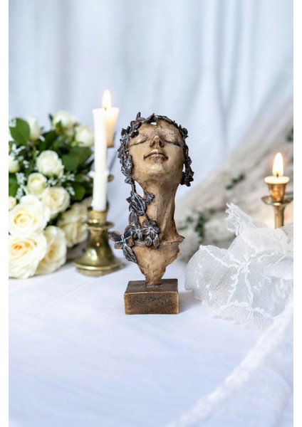 Dekoratif Çiçek Saçlı Kadın Biblo modelleri