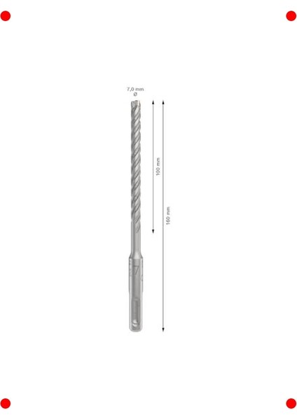 Sds Plus Kırıcı Delici Ucu, Ø 7 Mm, Beton Için modelleri