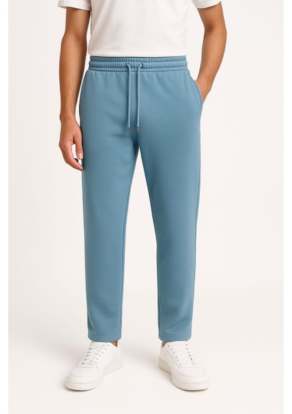 Erkek Düz Paça Rahat Kesim Premium Kumaş Eşofman Altı fiyatları