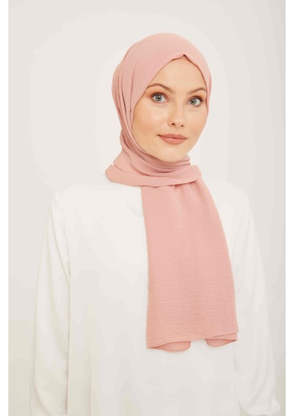 Trend Pudra Tek Renk Cazz Şal 18