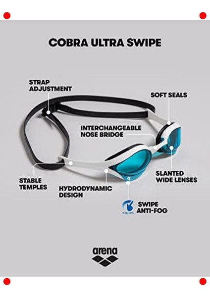 Profesyonel Yüzücü Gözlüğü - Buğu Önleyici Ayna fiyatları