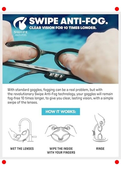 Profesyonel Yüzücü Gözlüğü - Buğu Önleyici Ayna indirimleri