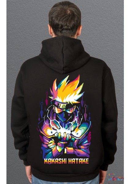 Naruto Anime Kakashi Warrior Korea Sweatshirt Unisex Kapüşonlu Hoodie