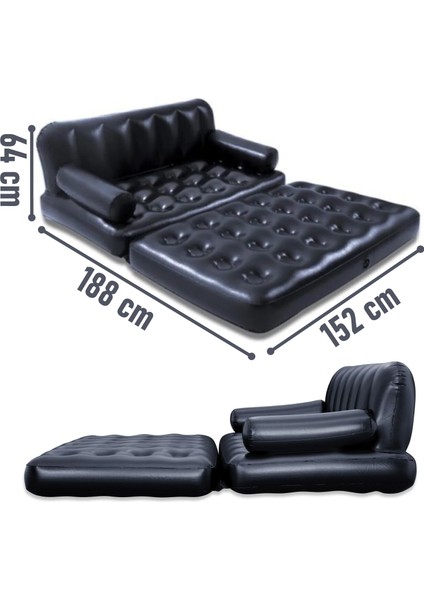 Çift Kişilik Açılır Şişme Koltuk 188X152X64 modelleri